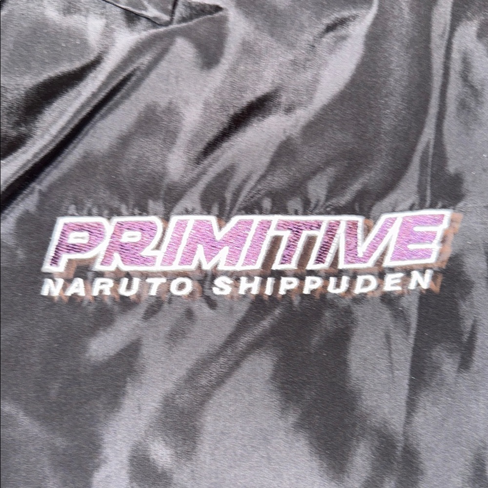 Primitive Anime Graphic Black Windbreaker Naruto shippuden large new tags - Picture 5 of 9